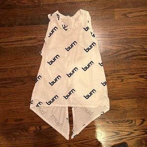 Burn Boot Camp Print Open Back Tank - Small